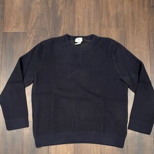 H&M Men's Dark Blue Crewneck Sweater